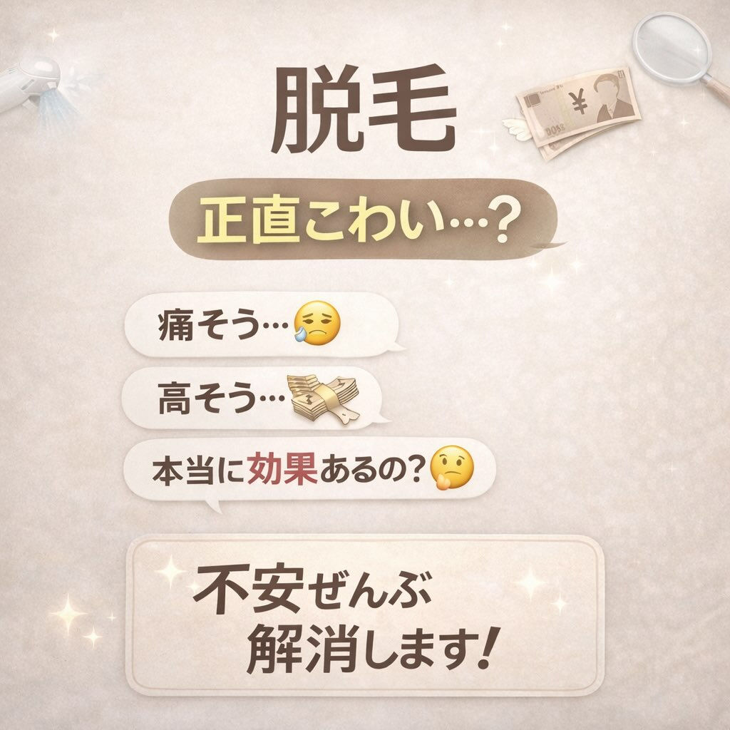 脱毛って気になるけど、